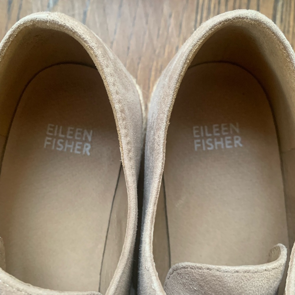 Eileen Fisher Women's Tan Suede Oxfords - Picture 2 of 5